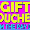 Gift Vouchers from the pay desk