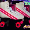 Retro White Skates at Rollers Roller Rink Cornwall