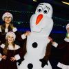 Santas little helpers and Olaf at the Rink