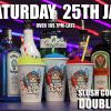 Slush Cocktail Doubles on Saturday Night