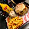 Wham Bam Cheese Burger, Fries & Slaw